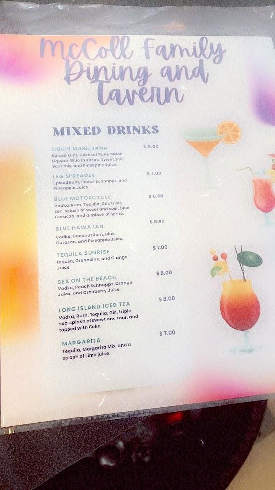 McColl's Family Dining & Tavern Menu image 3